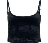 Urban Classics Ladies Short Velvet Top Top schwarz in 3XL