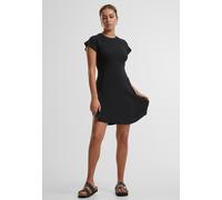 Urban Classics Skater Rib Kleid in Gr. S in Schwarz