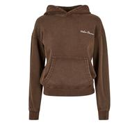 Urban Classics Ladies Small Embroidery Terry Hoody Brown Größe: XS | Kaputzenpullis Outlet | Damen | Braun