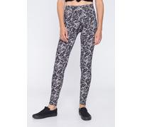 Urban Classics - Ladies Soft Aop Blackpaint - Leggings - Schwarz - XS - 92% Polyester, 8% Elasthan Schwarz XS