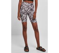Urban Classics Damen Ladies Soft AOP Cycle Shorts Blackfading-XS