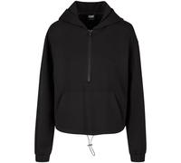 Urban Classics Ladies Soft Touch Zip Hoodie Kapuzenpullover schwarz in XL