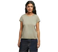 Urban Classics T-Shirt Damen Ladies Sorona Regular Tee – 70% Baumwolle/30% Polyester – Paleolive L