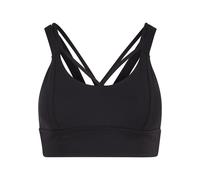 Sport-BH URBAN CLASSICS "Urban Classics Ladies Sports Bra crossed", Damen, Gr. XL, Cup 0, schwarz, 80% Nylon, 20% Elasthan, BHs Sport-BH (17017840-XL)