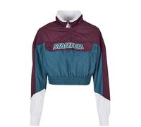 Urban Classics Ladies Starter Colorblock Pull Over Jacket Darkviolet/teal Größe: XL | Kaputzenpullis Outlet | Damen