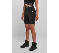 Urban Classics Ladies Starter Logo Tape Cycle Shorts Black Größe: XS | Kurze Sporthosen Outlet | Damen | Schwarz