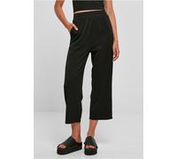 Urban Classics Damenhose Straight Leg Rib Interlock Schwarz XS