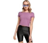 Urban Classics Ladies Stretch Jersey Cropped Tee in Gr. XXL in Violet