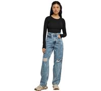 Urban Classics Body Stretch Jersey Langarm Damen Schwarz Größe 4XL
