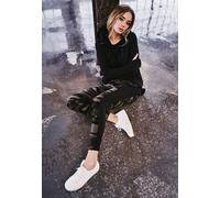 Urban Classics Leggings Camo Stripe Damen Tarnfarben Woodland Schwarz Größe S