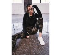 Urban Classics Ladies Camo Stripe Leggings Damen-Leggings - woodland schwarz XL