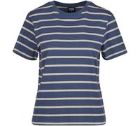 Urban Classics Ladies Striped Boxy Tee T-Shirt blau in S