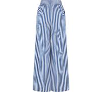 Urban Classics Damen TB6844-Ladies Striped Loose Pants Hose, White/Blue, L