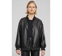 Urban Classics - Ladies Synthetic Leather Bomber Black - Lederjacke - Schwarz - S - 100% Viskose Schwarz S