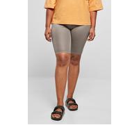 Urban Classics Ladies Imitation Leather Cycle Shorts Damen-Short - grau XS