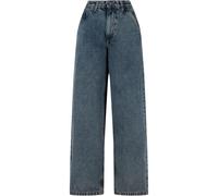 Urban Classics Damen Tapered Baggy-Jeans Dirty Washed Größe 27