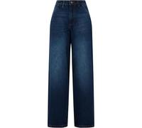 Bequeme Jeans URBAN CLASSICS "Urban Classics Ladies Tapered Baggy Jeans", Damen, Gr. 29, Normalgrößen, blau (new dunkelblau washed), 100% Baumwolle, unifarben, casual, Jeans (12400464-29) new dunkelbl