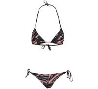 Urban Classics TB3460 Ladies Tie Dye Bikini, Größe:XS, Farbe:vintageblue/papaya