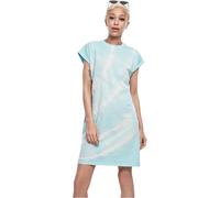 Urban Classics Damen Ladies Tie Dye Dress Kleid, aquablue, M