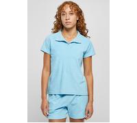 Urban Classics Polo-Shirt Towel Polo Tee Kurzarm Damen Balticblue Größe XS