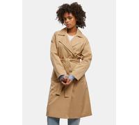 Winterjacke URBAN CLASSICS "Urban Classics Ladies Trenchcoat", Damen, Gr. L, beige (unionbeige), 100% Polyester, unifarben, casual, normal, amerikanischer Ausschnitt, Langarm, Jacken (79207269-L) unio