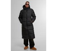 Winterjacke URBAN CLASSICS "Urban Classics Ladies Ultra Long Coat", Damen, Gr. XL, schwarz, 100% Polyester, unifarben, oversize, amerikanischer Ausschnitt, Jacken Winterjacke (91953617-XL) schwarz