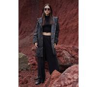 Urban Classics - Ladies Velvet Rib Straight Black - Hose - Schwarz - M - 98% Polyester, 2% Elastan,Samt Schwarz M