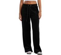 Urban Classics Ladies Velvet Sweatpants Frauen Trainingshose schwarz Basics