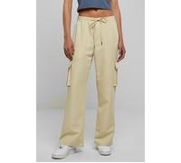 Urban Classics Ladies Vicose Straight Leg Cargo Pants Concrete Größe: L | Cargohosen Outlet | Damen | Grau