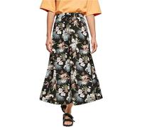 Urban Classics Viscose Midirock 4XL Black Mixed