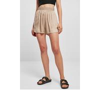 Urban Classics Ladies Viscose Satin Resort Shorts Softtaupe Größe: XS | Kurze Sporthosen Outlet | Damen