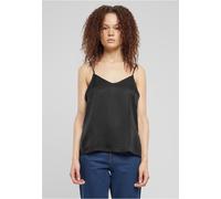 Urban Classics Ladies Viscose Satin Slip Top Top schwarz in S