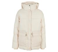 Winterjacke URBAN CLASSICS "Urban Classics Damen Ladies Waisted Puffer Jacket" Gr. XS, beige (sandweiß) Damen Jacken (40438768-XS) sandweiß