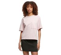 T-Shirt URBAN CLASSICS "Urban Classics Ladies Washed Jersey Boxy Shirt", Damen, Gr. 4XL, blushedrose, 83% Baumwolle, 17% Polyester, unifarben, normal, Rundhals, Shirts T-Shirt (98369727-4XL) blushedro
