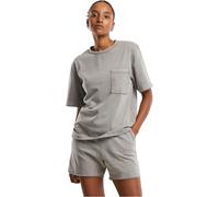 Urban Classics Damen T-Shirt Ladies Washed Jersey Boxy Shirt steelgrau Gr. 3XL Rundhals