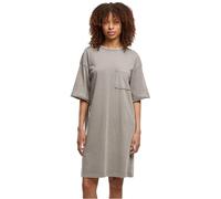 Urban Classics Damen Shirtkleid Washed Jersey T-Shirt Dress 83/17 Baumwolle/Polyester Stahlgrau XS