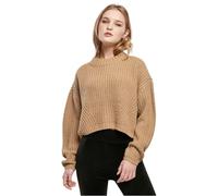 Urban Classics Ladies Wide Oversize Sweater Frauen Strickpullover schwarz
