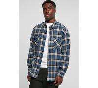 Urban Classics Hemd Lake Check Darkblue/Whitesand – 55% Baumwolle/45% Polyester – Flanell S