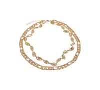 Urban Classics Layering Basic Necklace, gold, one size