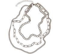Urban Classics Layering Chain Necklace Halskette silberfarben