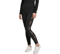 Urban Classics Ladies Lace Striped Leggings Damen-Leggings - schwarz L