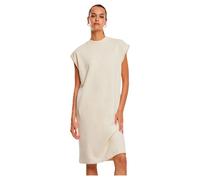 Urban Classics Shirtkleid Ladies Light Terry Dress Damen 100% Baumwolle Oversize Sandweiß Gr. XS