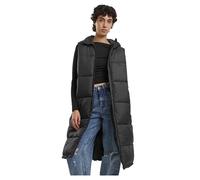Urban Classics Ladies Long Hooded Puffer Vest Frauen Weste schwarz Basics