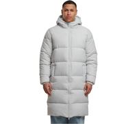 Urban Classics Herren Wintermantel Mens Long Puffer Coat – Regular Fit, Grau, Gr. M