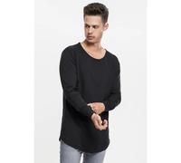 Langarmshirt URBAN CLASSICS "Urban Classics Herren Long Shaped Fashion L/S Tee", Herren, Gr. L, schwarz, 100% Baumwolle, unifarben, normal, Rundhals, Shirts Langarmshirt (43210503-L) schwarz