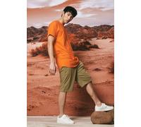 Urban Classics Long Shaped Turnup Tee in Gr. S in Orange