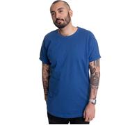 Urban Classics Long Shaped Turnup Tee Männer in Gr. S in Blau