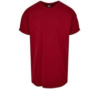 Urban Classics Long Shaped Turnup Tee in Gr. 3XL in Rot