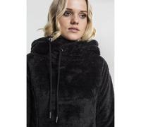 Urban Classics Ladies Long Teddy Hoody in Gr. M in Schwarz