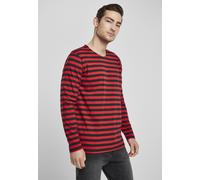 Urban Classics Longsleeve Regular Stripe LS Firered/Black-M